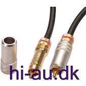 Lydkabel, S/PDIF(RCA) han-han, 75ohm, coaxial, guldpletteret 1m