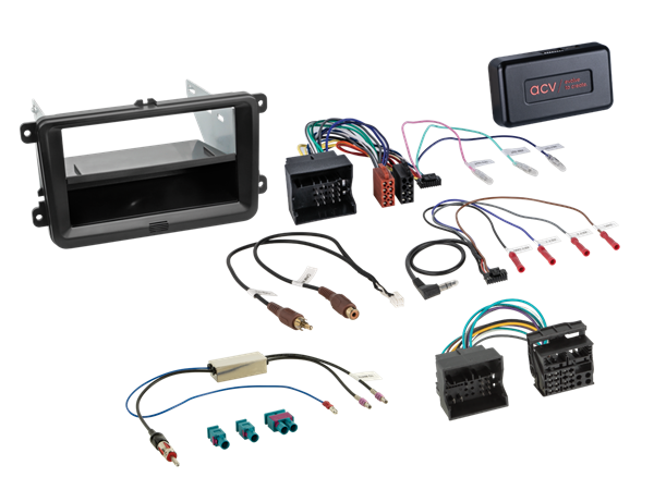 ACV MONTERINGSKIT SKODA/VW MED INFO ADAPTER (40/52 PIN) SORT