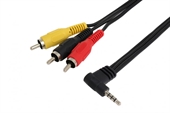 AV KABEL 3,5MM JACK TIL AUDIO/VIDEO 1,5M