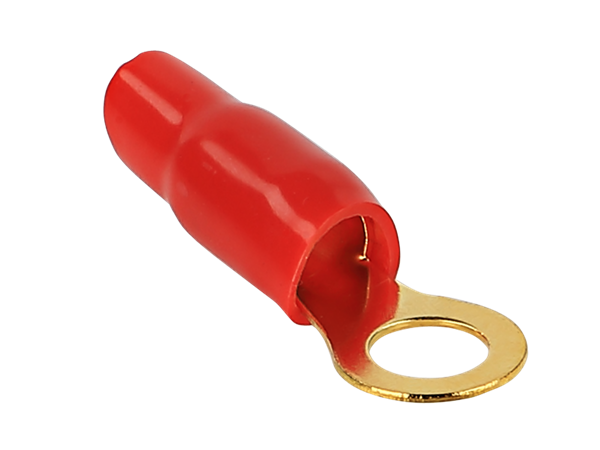 RINGKABELSKO 10 MM2 RØD M10 (50 STK. GULD)