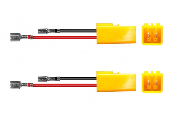 HØJT.ADAPTER GUL PEG/CIT -98. FIAT (2 stk.h+v)