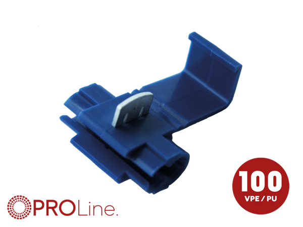 STRØMTYV BLÅ 1,0mm²-2,5mm² 100 STK I POSE