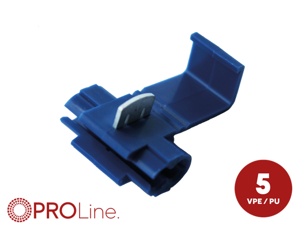 STRØMTYV BLÅ 1,0mm²-2,5mm² 5 STK I BLISTER