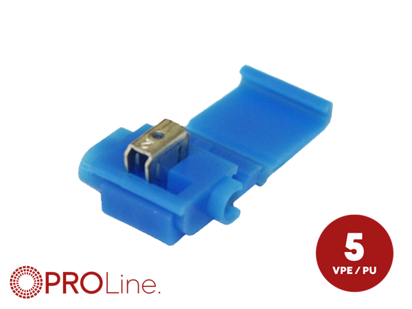 STRØMTYV BLÅ DOBBELT TAP 1,0mm²-2,5mm² 5 STK I BLISTER