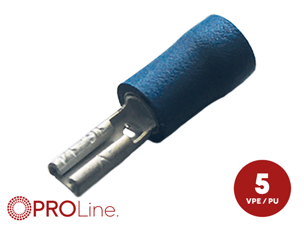 KABELSKO 2,8MM BLÅ HUN 1,5-2,5MM² 5 STK I BLISTER