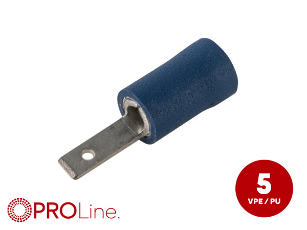 KABELSKO 2,8MM BLÅ HAN 1,5-2,5MM² 5 STK I BLISTER