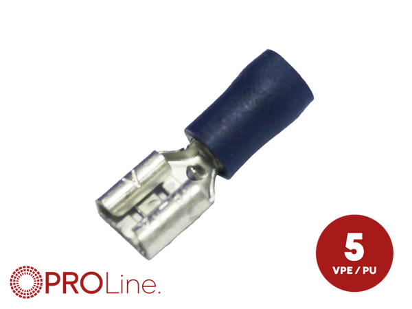 KABELSKO 4,8MM BLÅ HUN 1,5-2,5MM² 5 STK I BLISTER