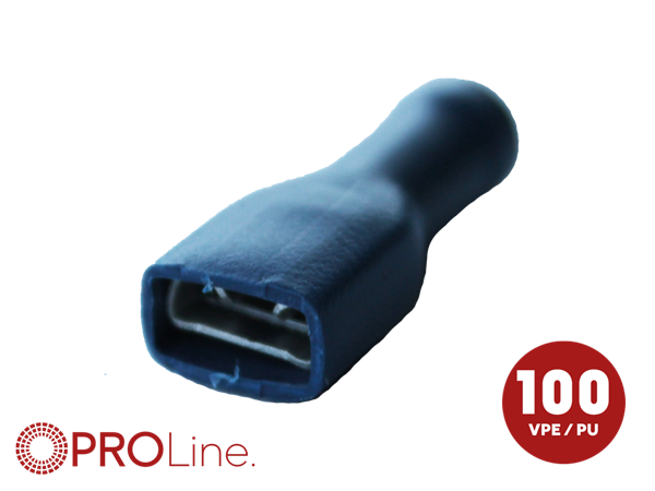 KABELSKO 6,3MM HUN FULD ISOLERET 1,5-2,5MM² 100 STK