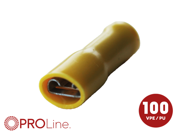 KABELSKO 6,3MM HUN FULD ISOLERET 4,0-6,0MM² 100 STK