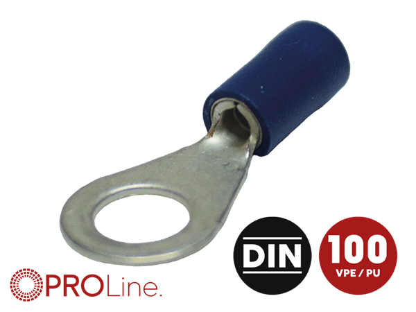 RINGKABELSKO 6,5MM BLÅ 1,5-2,5MM² 100 STK