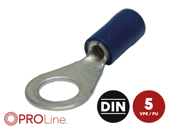 RINGKABELSKO 6,5MM BLÅ 1,5-2,5MM² 5 STK I BLISTER