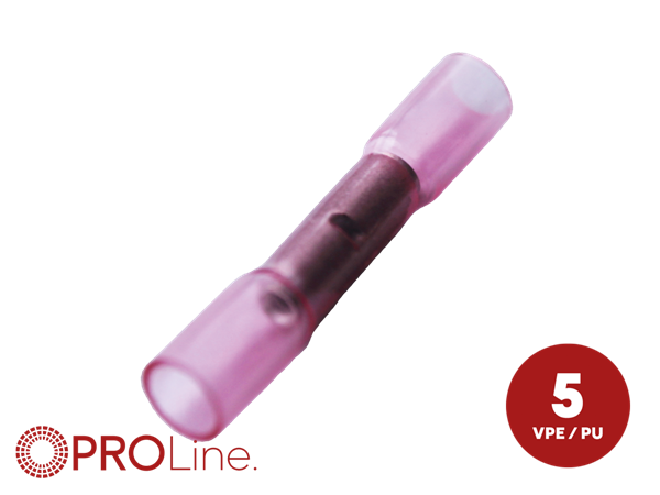 KABELSAMLER RØD 0,5-1,5MM² 5 STK I BLISTER (VANDTÆT VARMEKRYMP)