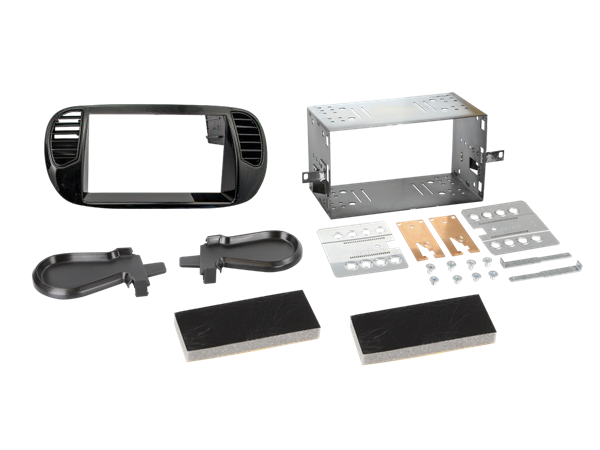 PROFF.2DIN FIAT 500, MAT SORT M/FAST LUFT