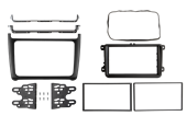 KOMPLET RADIORAMME 2 DIN VW POLO 2014> SORT M/2 PYNTERAMMER