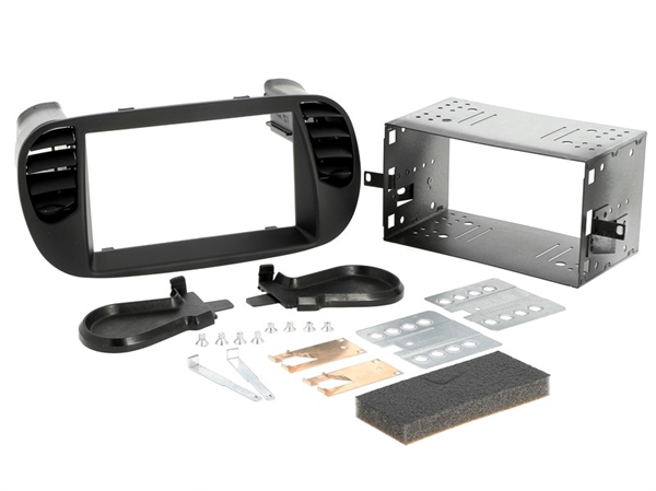 PROFF.2DIN FIAT 500, MAT SORT (SOFT TOUCH)