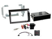 ACV KOMPLET 1-2 DIN MONT. KIT DUCATO, BOXER, JUMPER 2006 > 2021 UDEN OEM RADIO FRA FABRIK (PIANO SORT)