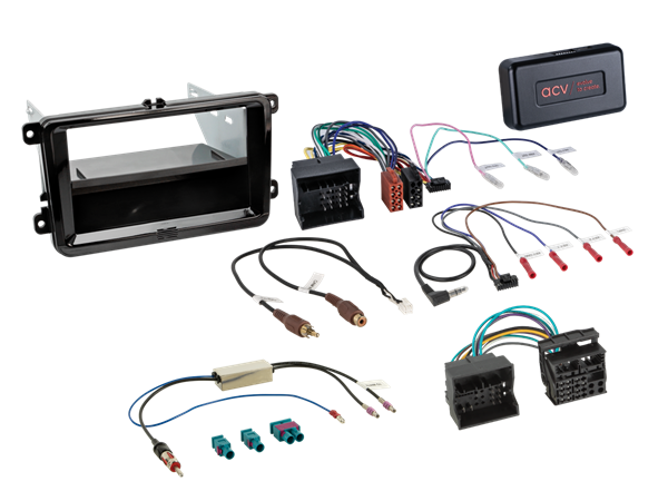 ACV MONTERINGSKIT SKODA/VW MED INFO ADAPTER (40/52 PIN) PIANO SORT