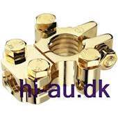 MONACOR Negativ terminal battery clamp gold plated
