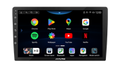 ALPINE INE-AW409S 9" NON-DIN TIL ANDROID RAMMER. TRÅDLØS ANDROID AUTO OG CARPLAY,BT.FM