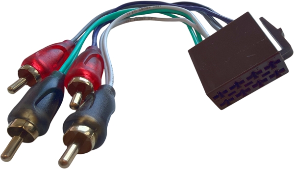 AUDIO SYSTEM HLAC ISO (HUN) TIL RCA (HAN) 4 KANAL