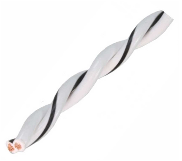 AUDIO SYSTEM OFC HVID SNOET HØJTTALERKABEL 0,5mm² 200M