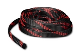 EMPHASER SNAKESKIN 12MM RØD/SORT 15M PAKKE
