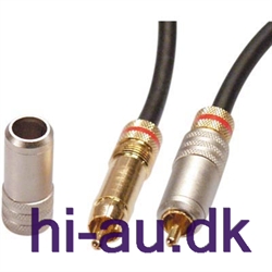 Lydkabel, S/PDIF(RCA) han-han, 75ohm, coaxial, guldpletteret 3m